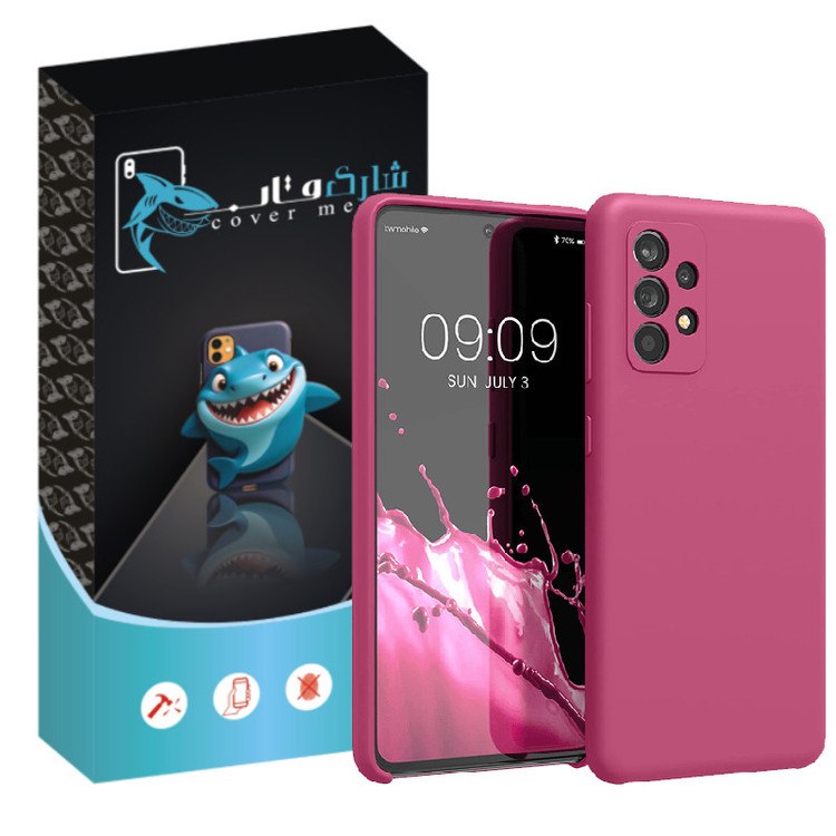 کاور شارک قاب مدل سیلیکونی مناسب برای گوشی موبایل سامسونگ Galaxy A52