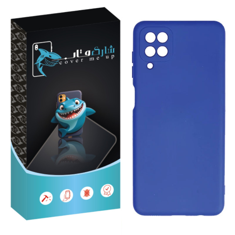 کاور شارک قاب مدل سیلیکونی مناسب برای گوشی موبایل سامسونگ Galaxy A12