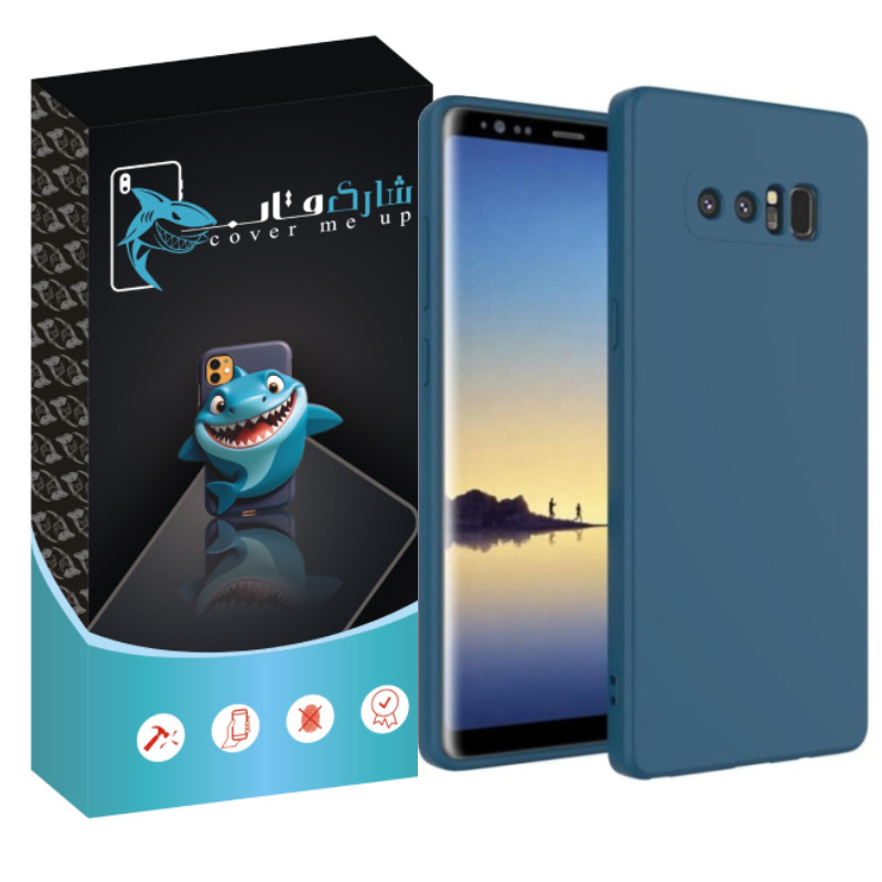 کاور شارک قاب مدل سیلیکونی مناسب برای گوشی موبایل سامسونگ Galaxy Note 8