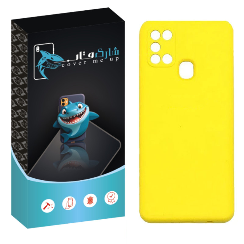 کاور شارک قاب مدل سیلیکونی مناسب برای گوشی موبایل سامسونگ Galaxy A21s