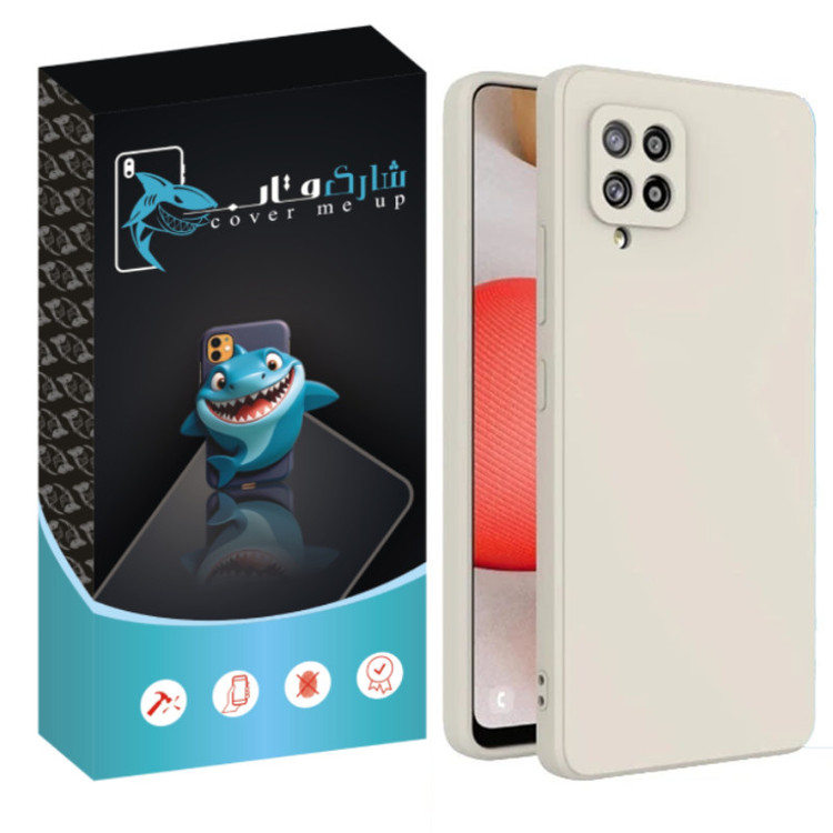 کاور شارک قاب مدل سیلیکونی مناسب برای گوشی موبایل سامسونگ Galaxy A42