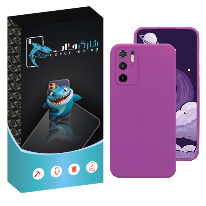 کاور شارک قاب مدل سیلیکونی سولید مناسب برای گوشی موبایل شیائومی Redmi Poco M3 Pro/ Redmi Note 10 5G