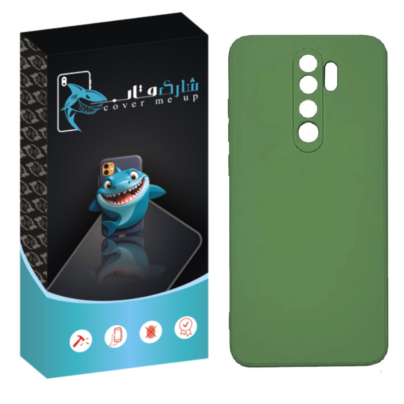کاور شارک قاب مدل سیلیکونی مناسب برای گوشی موبایل شیائومی Redmi Note 8 Pro