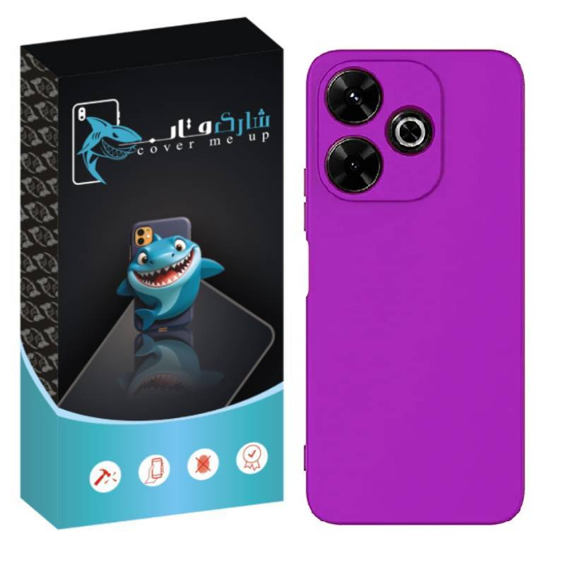 کاور شارک قاب مدل سیلیکونی مناسب برای گوشی موبایل شیائومی Redmi 13 4G