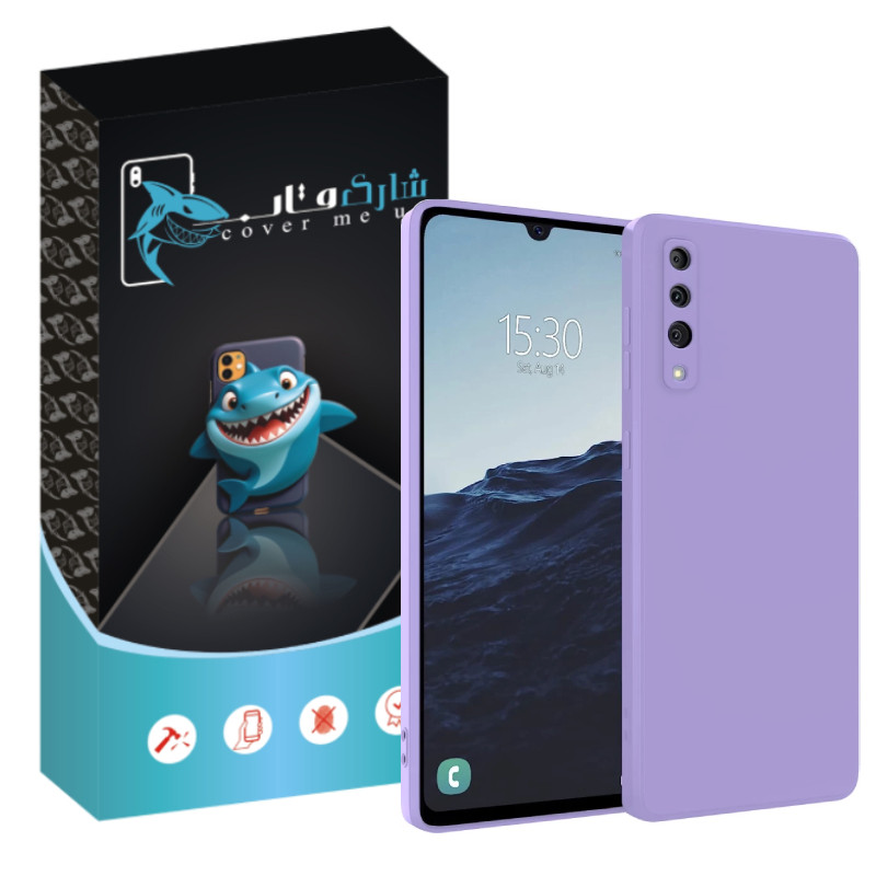 کاور شارک قاب مدل سیلیکونی مناسب برای گوشی موبایل سامسونگ Galaxy A50