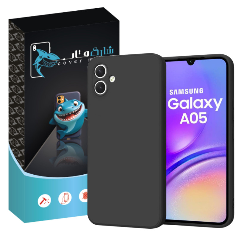 کاور شارک قاب مدل سیلیکونی مناسب برای گوشی موبایل سامسونگ Galaxy A05