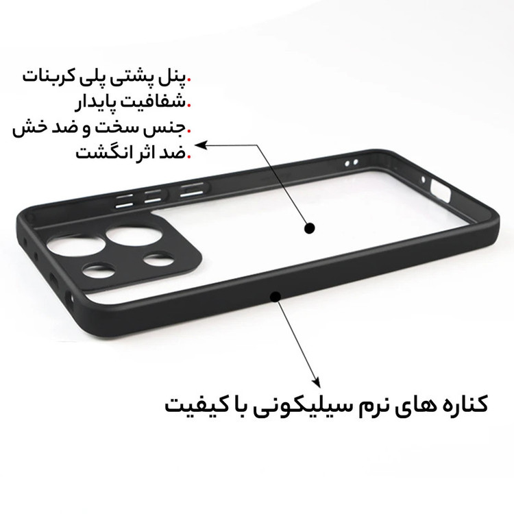 کاور آیرون من مدل LUXAR SHINE مناسب برای گوشی موبایل شیائومی Poco M6 Pro