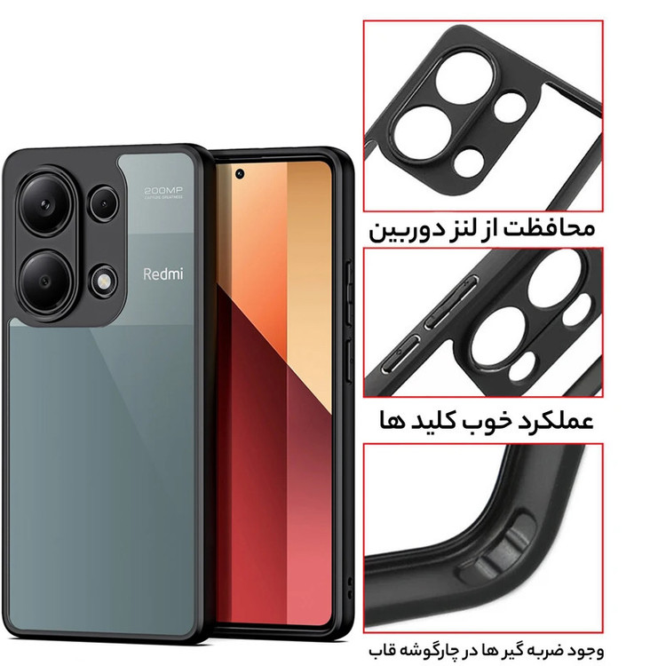 کاور آیرون من مدل LUXAR SHINE مناسب برای گوشی موبایل شیائومی Poco M6 Pro