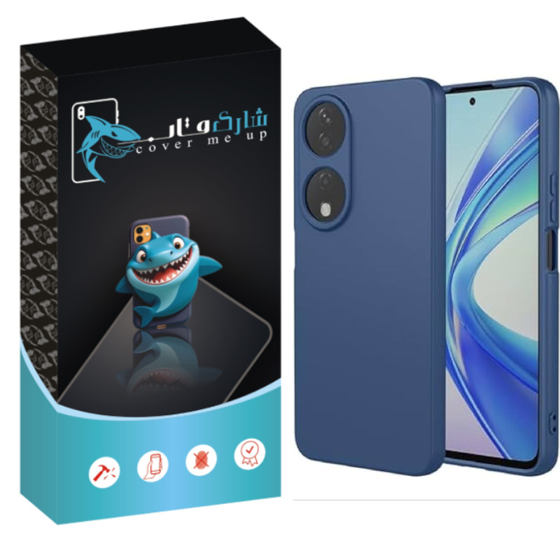 کاور شارک قاب مدل سیلیکونی مناسب برای گوشی موبایل آنر X7B