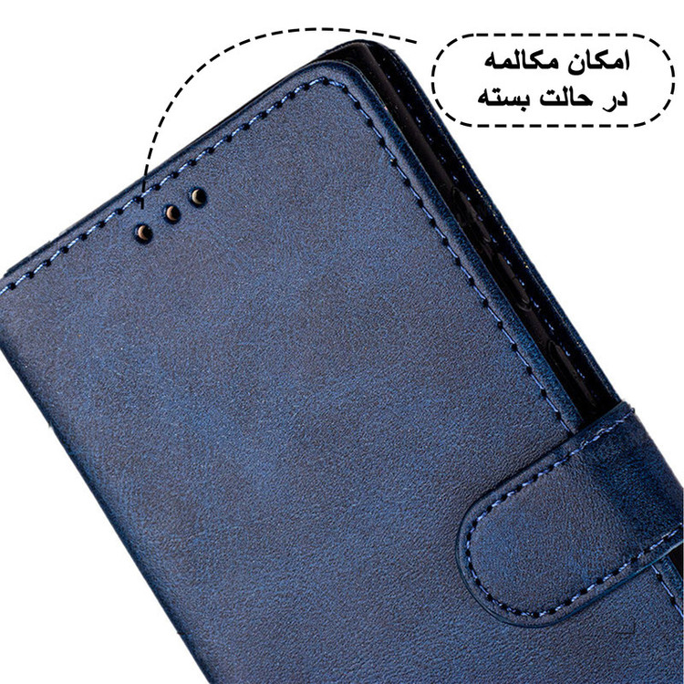 کیف کلاسوری قاب نایس مدل CLUX مناسب برای گوشی موبایل سامسونگ Galaxy A56 به همراه بندآویز