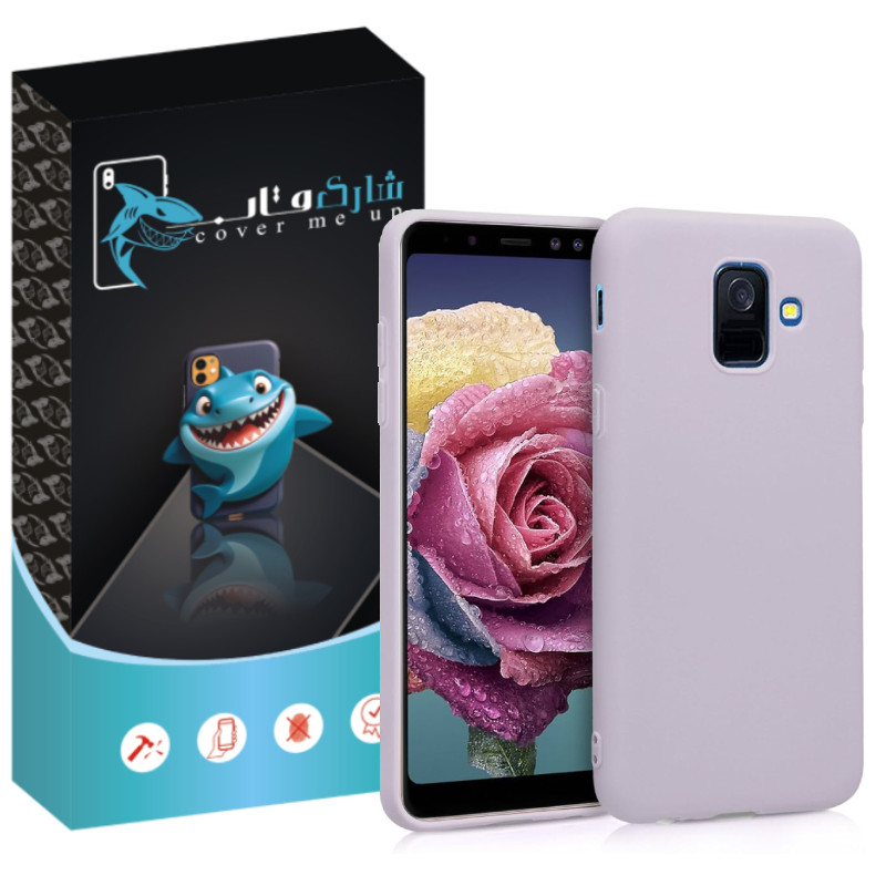 کاور شارک قاب مدل سیلیکونی مناسب برای گوشی موبایل سامسونگ Galaxy J6 PLUS