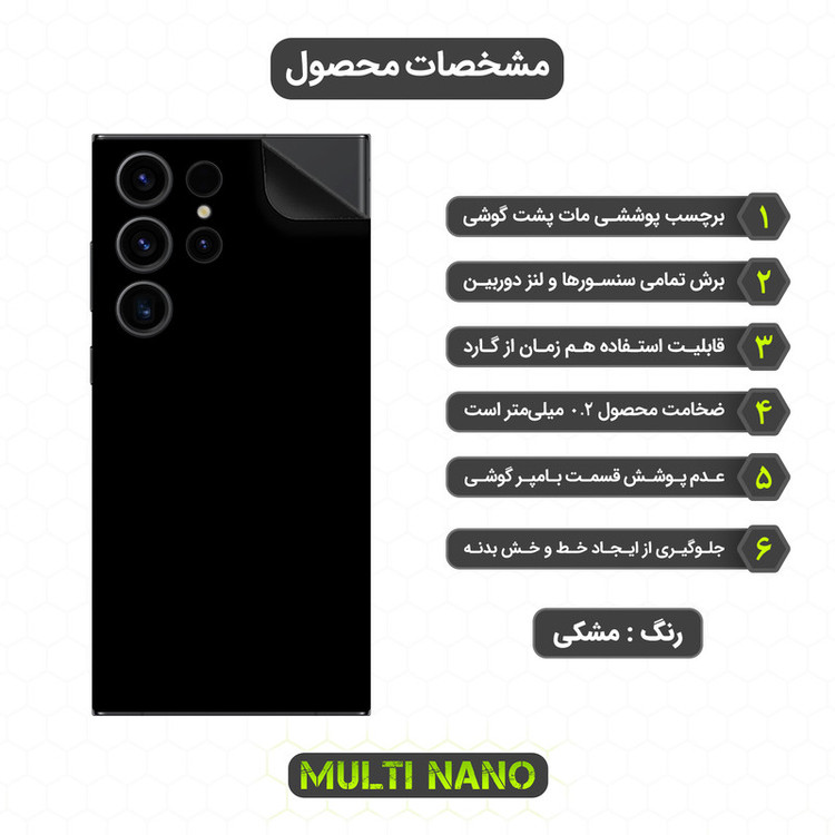 برچسب پوششی مولتی نانو مدل X-F1M مناسب برای گوشی موبایل سامسونگ Galaxy S23 Ultra