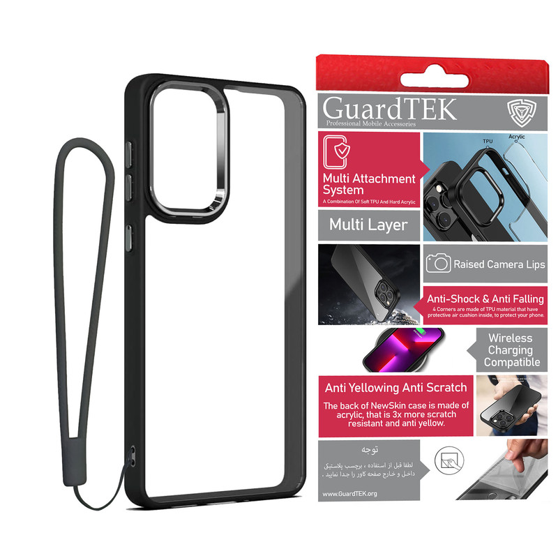 کاور گاردتک آساک مدل New Skin Strap مناسب برای گوشی موبایل شیائومی Redmi Note 13 Pro 5G/ Poco X6 به همراه بند