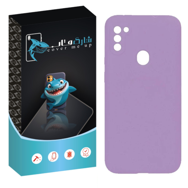 کاور شارک قاب مدل سیلیکونی مناسب برای گوشی موبایل سامسونگ Galaxy A11