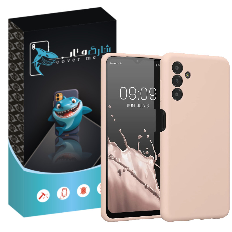 کاور شارک قاب مدل سیلیکونی مناسب برای گوشی موبایل سامسونگ Galaxy S24 plus