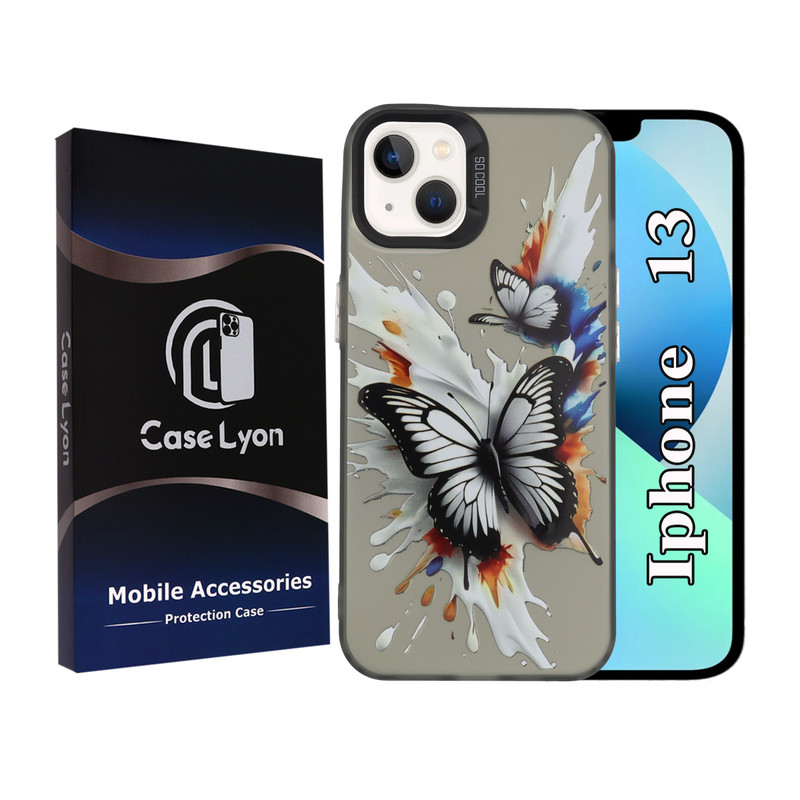 کاور کیس لیون مدل پروانه مناسب برای گوشی موبایل اپل iphone 13
