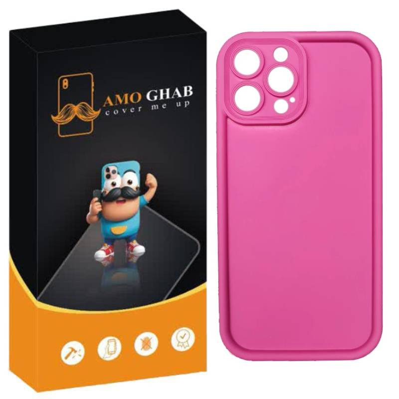 کاور عمو قاب مدل سیلیکونی سولید مناسب برای گوشی موبایل اپل iPhone 15 Pro