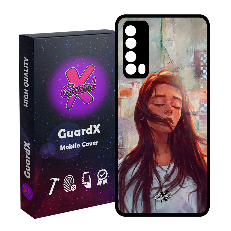 کاور گارد ایکس طرح Girl مدل Glass10056 مناسب برای گوشی موبایل هوآوی Y7A / P Smart 2021