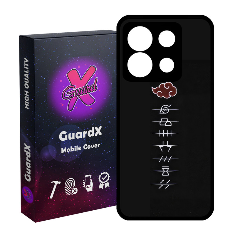 کاور گارد ایکس طرح Naruto Anime مدل Glass10586 مناسب برای گوشی موبایل شیائومی Redmi Note 13 5G