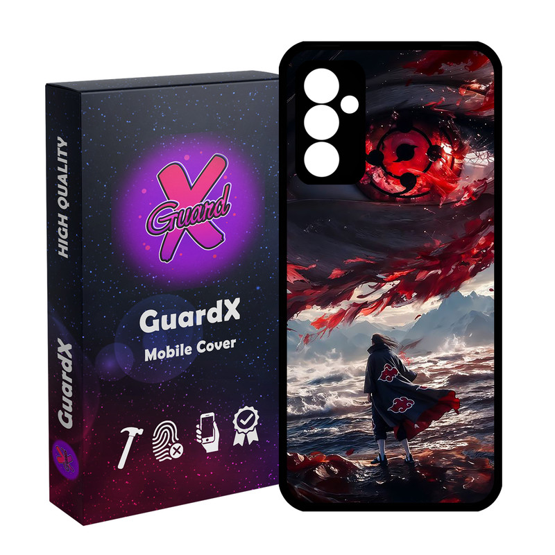 کاور گارد ایکس طرح ایتاچی انیمه ناروتو مدل Glass10765 مناسب برای گوشی موبایل سامسونگ Galaxy A55 / A55 5G
