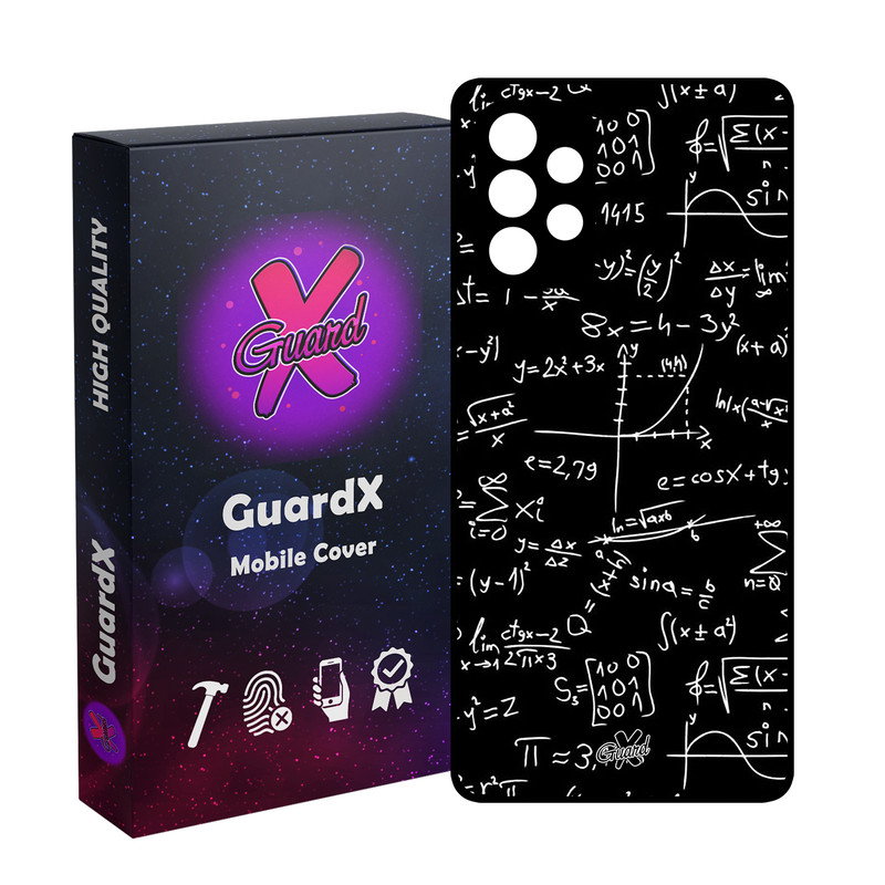 کاور گارد ایکس طرح ریاضی مدل Glass10528 مناسب برای گوشی موبایل سامسونگ Galaxy A32 4G