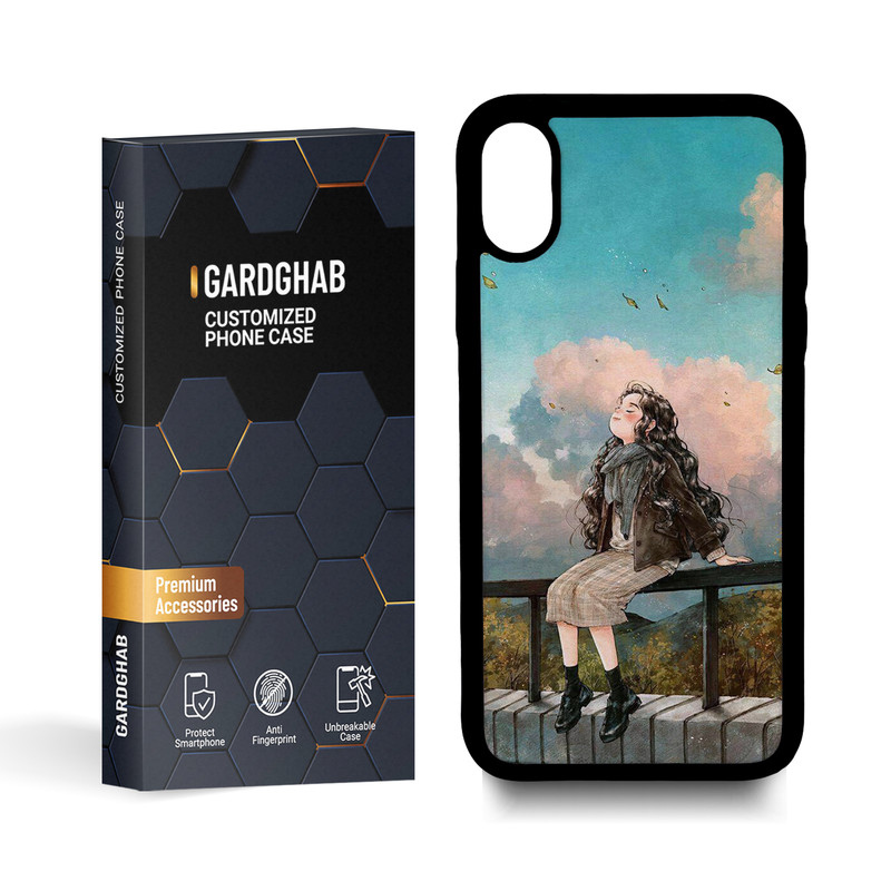 کاور گارد قاب مدل دخترانه مناسب برای گوشی موبایل اپل iphone X/XS