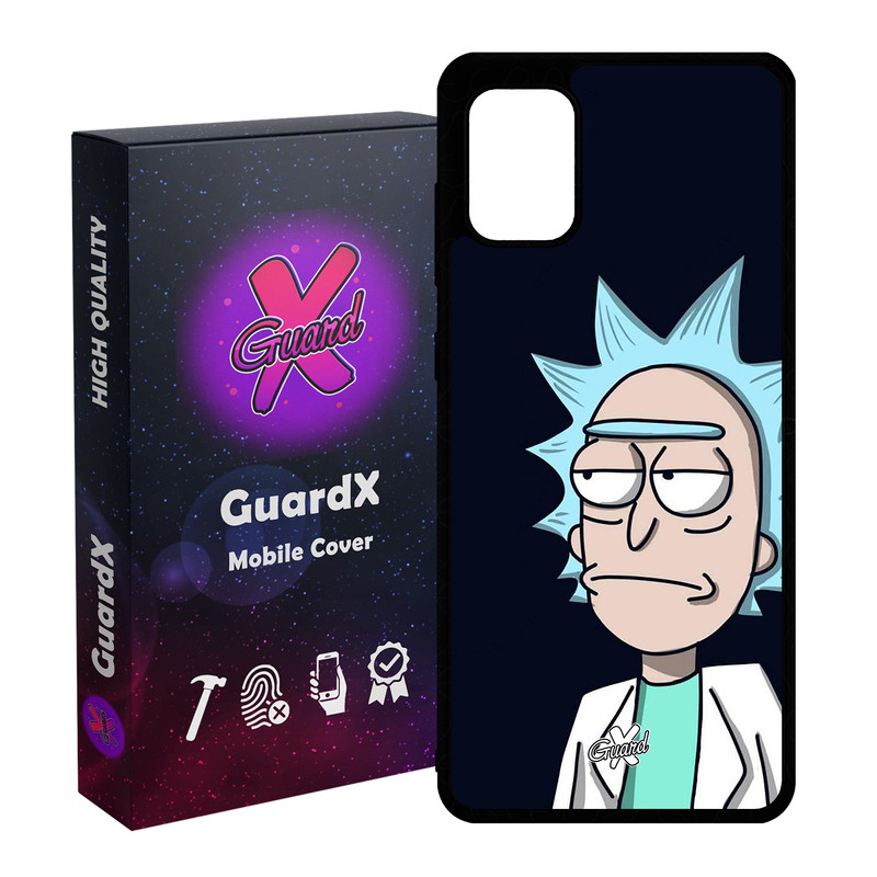 کاور گارد ایکس طرح Rick and Morty مدل Glass10030 مناسب برای گوشی موبایل سامسونگ Galaxy A51