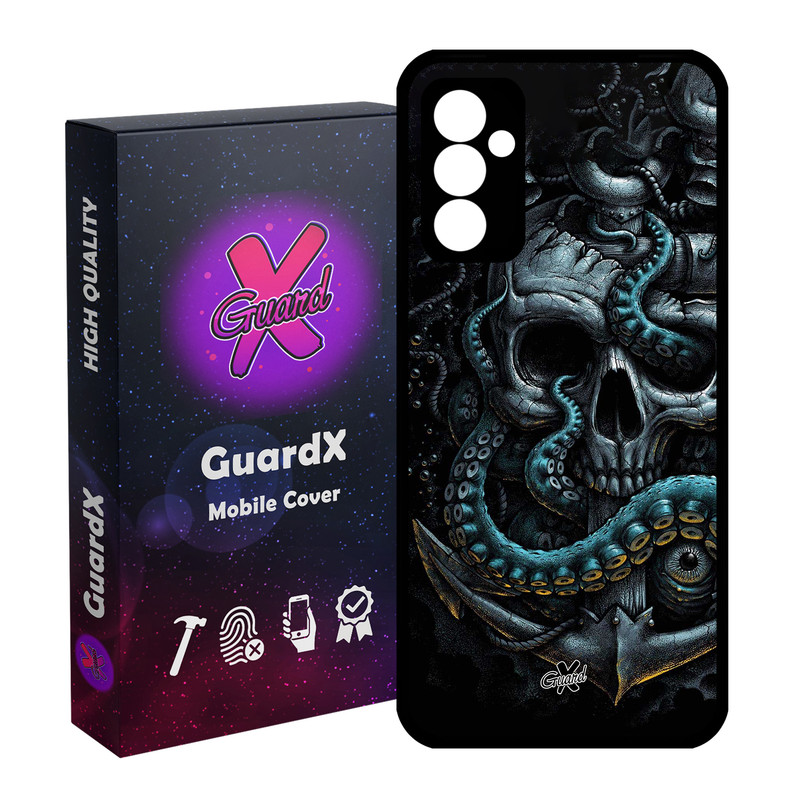 کاور گارد ایکس طرح جمجمه مدل Glass10563 مناسب برای گوشی موبایل سامسونگ Galaxy A55 / A55 5G