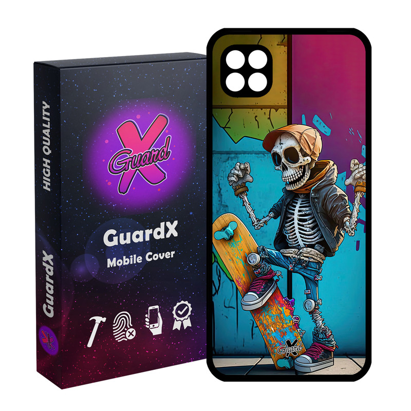 کاور گارد ایکس طرح اسکلت مدل Glass10603 مناسب برای گوشی موبایل سامسونگ Galaxy A22 5G