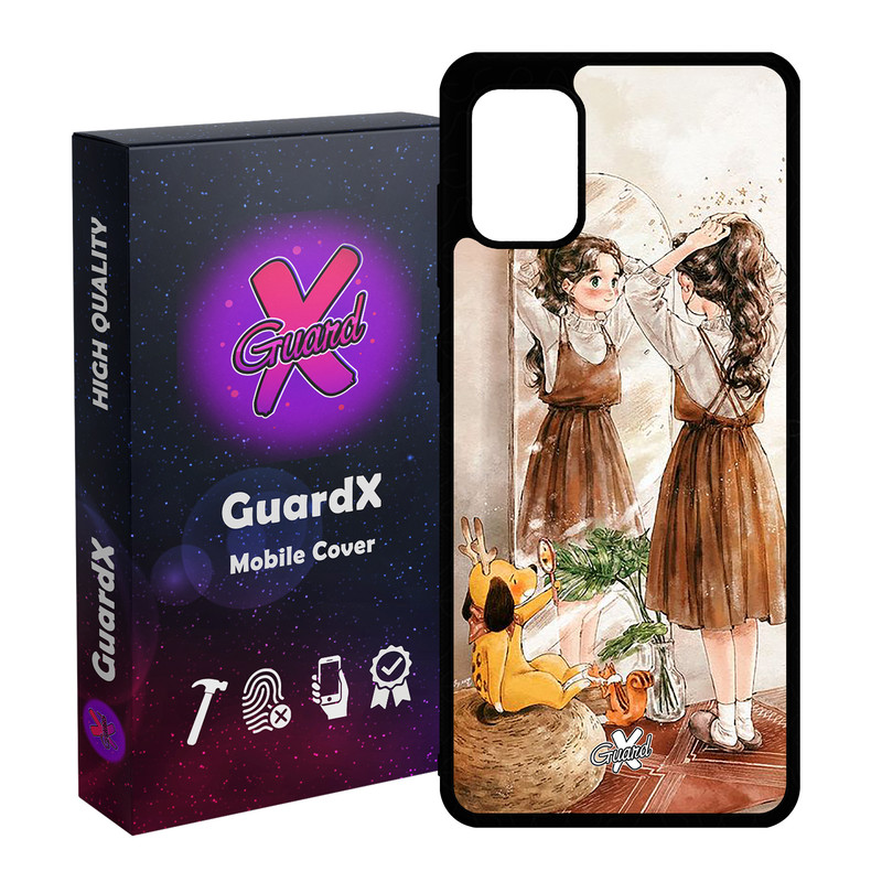 کاور گارد ایکس طرح Girl مدل Glass10306 مناسب برای گوشی موبایل سامسونگ Galaxy A31