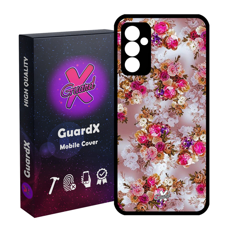 کاور گارد ایکس طرح گل مدل Glass10333 مناسب برای گوشی موبایل سامسونگ Galaxy S23 FE
