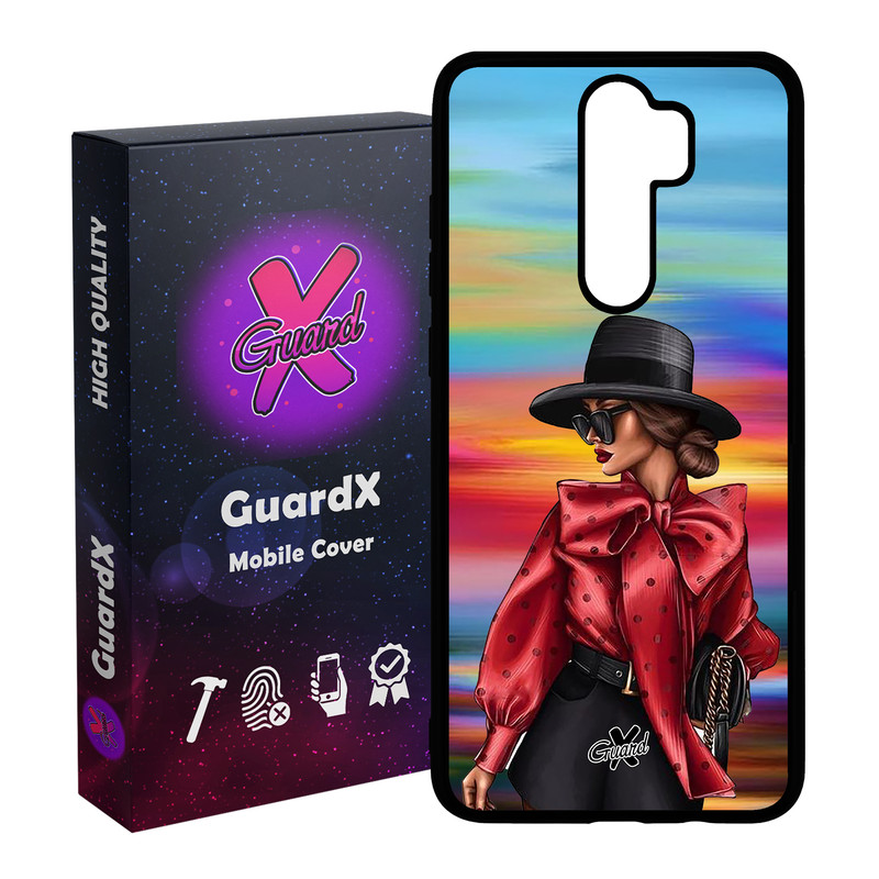 کاور گارد ایکس طرح Girl مدل Glass10086 مناسب برای گوشی موبایل شیائومی Redmi 9 / 9 Prime