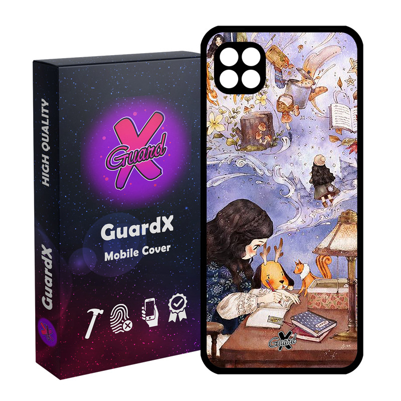 کاور گارد ایکس طرح دختر مدل Glass10293 مناسب برای گوشی موبایل سامسونگ Galaxy A22 5G