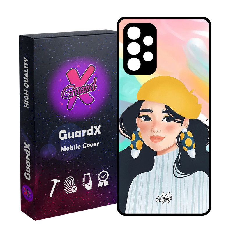 کاور گارد ایکس طرح دختر مدل Glass10261 مناسب برای گوشی موبایل سامسونگ Galaxy A72