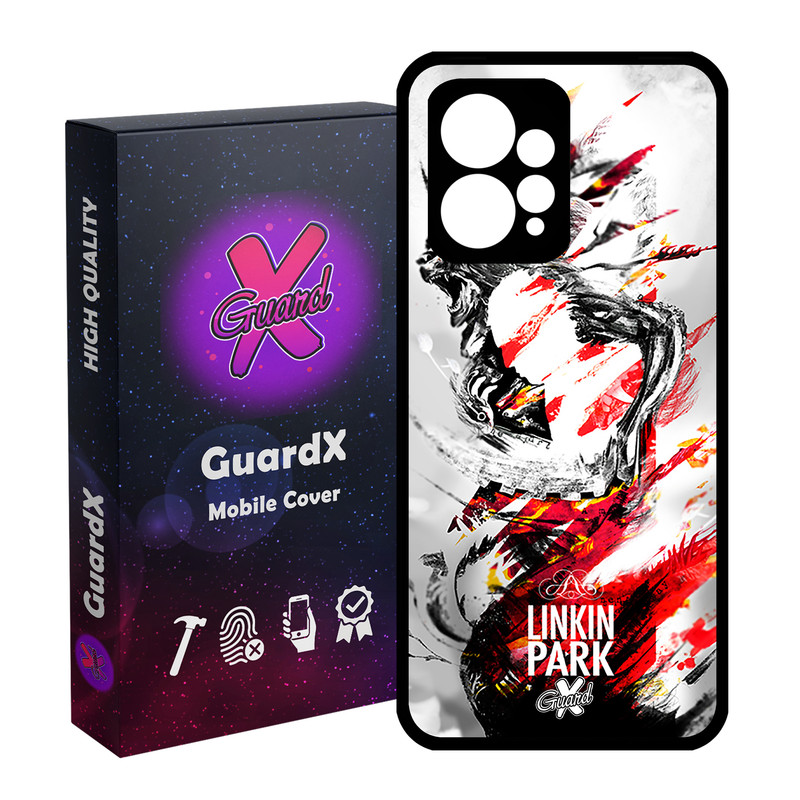 کاور گارد ایکس طرح Linkin Park مدل Glass10082 مناسب برای گوشی موبایل شیائومی Redmi Note 12 4G