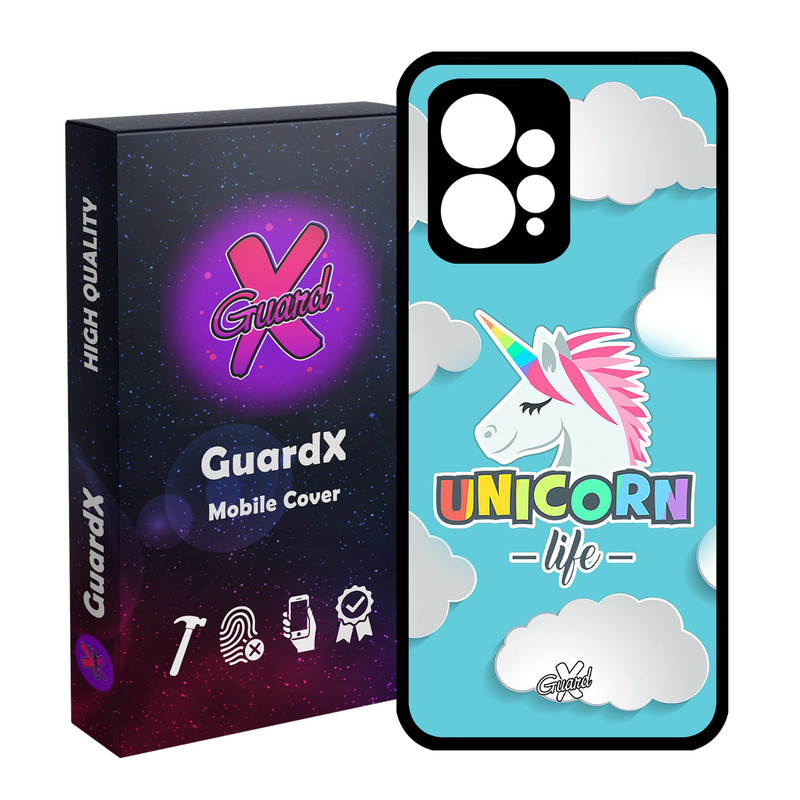 کاور گارد ایکس طرح Unicorn مدل Glass10060 مناسب برای گوشی موبایل شیائومی Redmi Note 12 4G