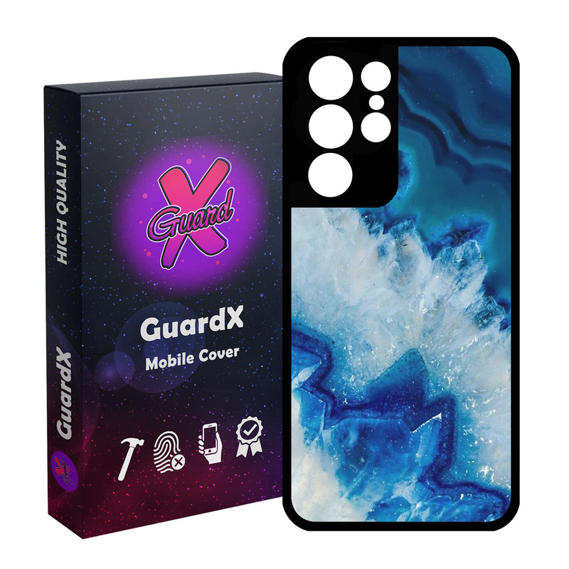 کاور گارد ایکس طرح Blue مدل Glass10407 مناسب برای گوشی موبایل سامسونگ Galaxy S21 Ultra