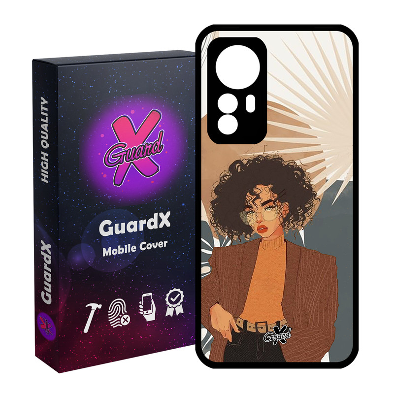 کاور گارد ایکس طرح Girl مدل Glass10369 مناسب برای گوشی موبایل شیائومی Redmi Note 12S