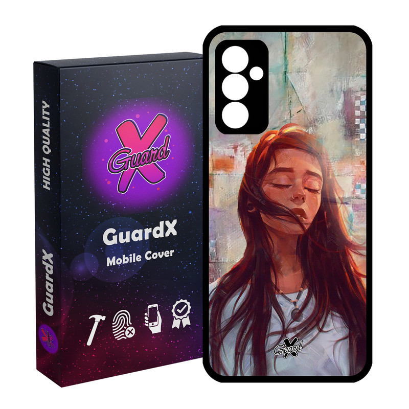 کاور گارد ایکس طرح Girl مدل Glass10056 مناسب برای گوشی موبایل سامسونگ Galaxy A34 / A34 5G