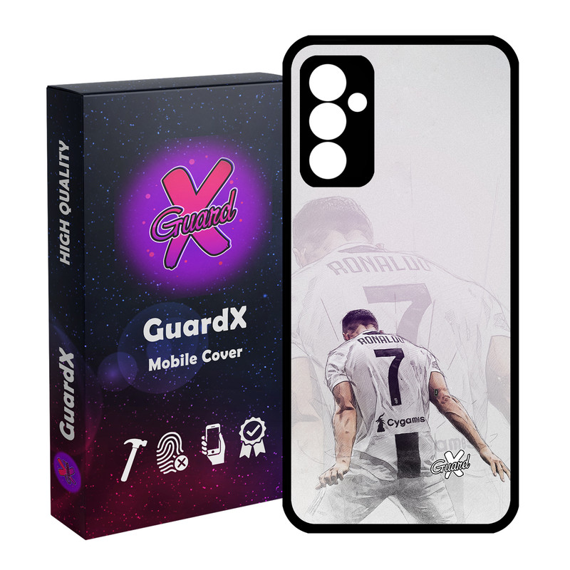 کاور گارد ایکس طرح CR7 مدل Glass10189 مناسب برای گوشی موبایل سامسونگ Galaxy A34 / A34 5G