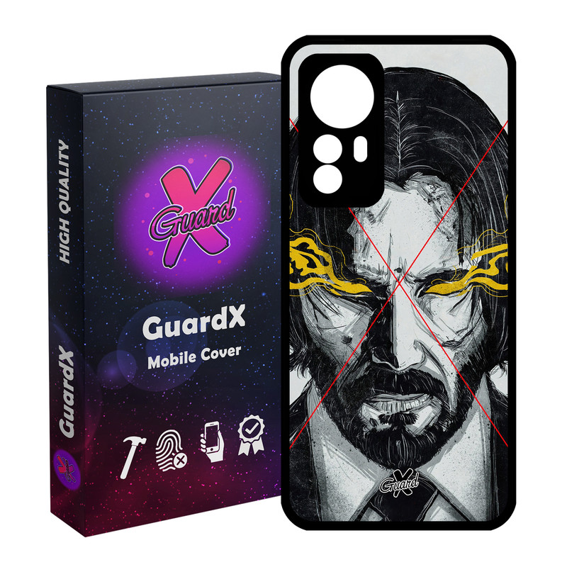 کاور گارد ایکس طرح John Wick مدل Glass10158 مناسب برای گوشی موبایل شیائومی Redmi Note 12S