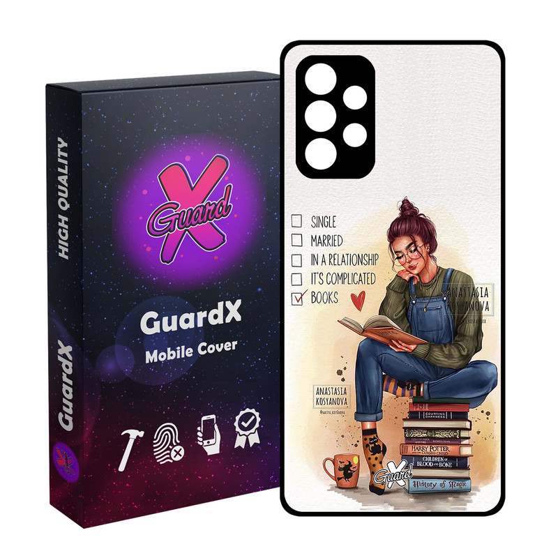 کاور گارد ایکس طرح دختر مدل Glass10286 مناسب برای گوشی موبایل سامسونگ Galaxy A53