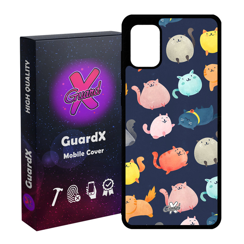 کاور گارد ایکس طرح Cats مدل Glass10173 مناسب برای گوشی موبایل سامسونگ Galaxy A31