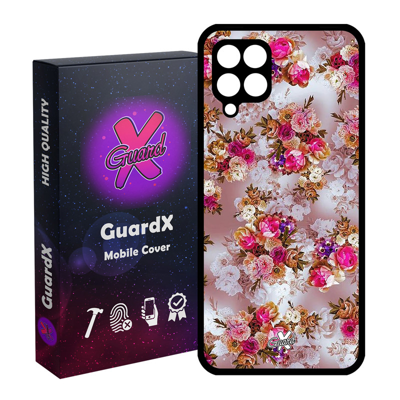 کاور گارد ایکس طرح گل مدل Glass10333 مناسب برای گوشی موبایل سامسونگ Galaxy M32 4G / F22