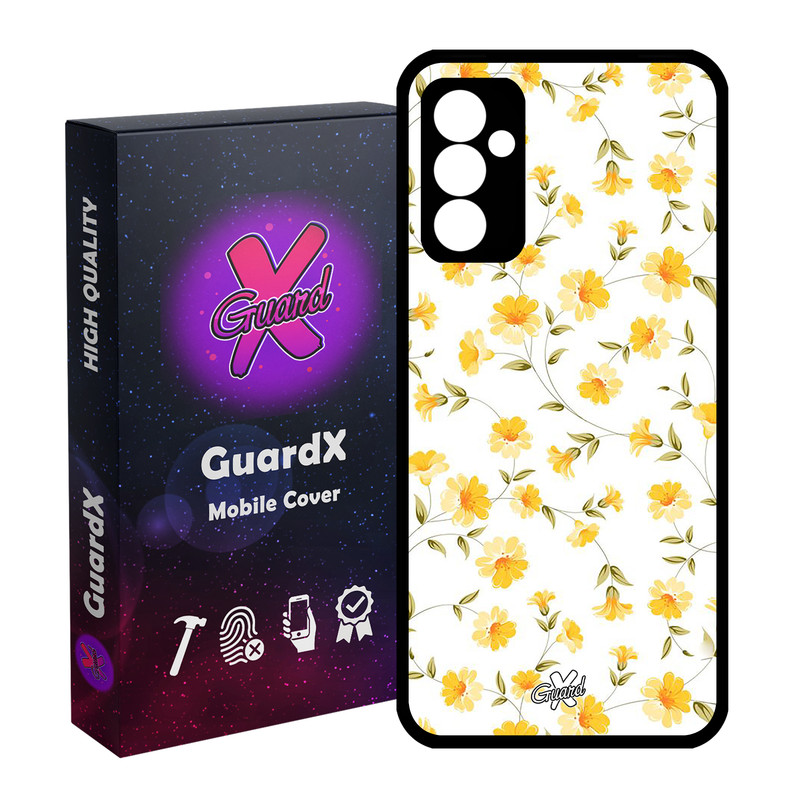 کاور گارد ایکس طرح گل مدل Glass10415 مناسب برای گوشی موبایل سامسونگ Galaxy S23 FE