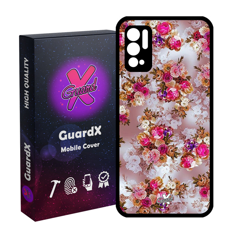 کاور گارد ایکس طرح گل مدل Glass10333 مناسب برای گوشی موبایل شیائومی Redmi Note 10 5G / Poco M3 Pro