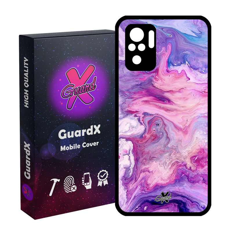 کاور گارد ایکس طرح ماربل مدل Glass10303 مناسب برای گوشی موبایل شیائومی Redmi Note 10 4G / Note 10S