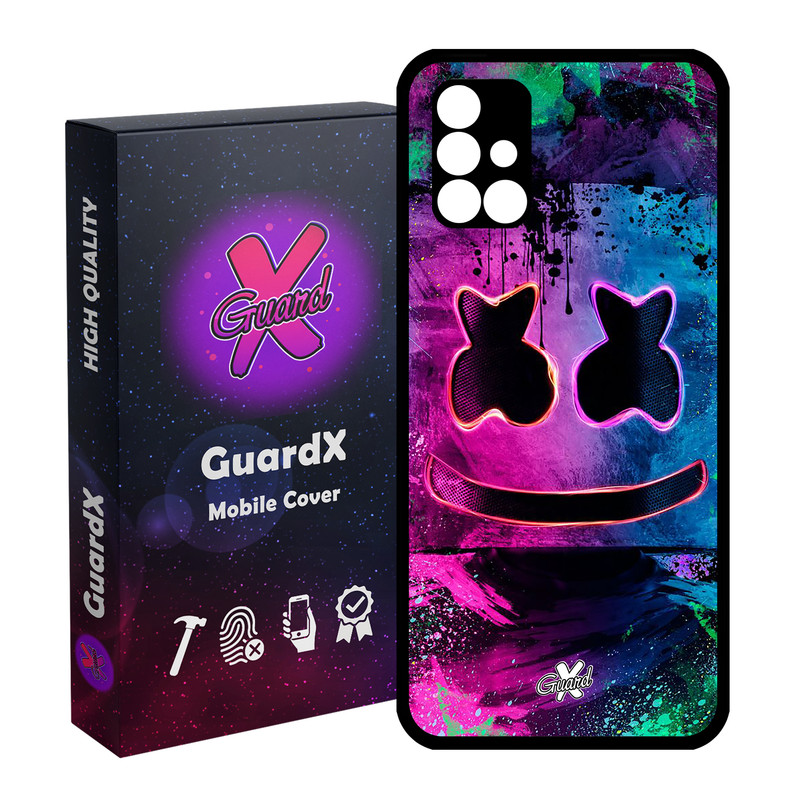 کاور گارد ایکس طرح Marshmello مدل Glass10028 مناسب برای گوشی موبایل سامسونگ Galaxy A51 5G