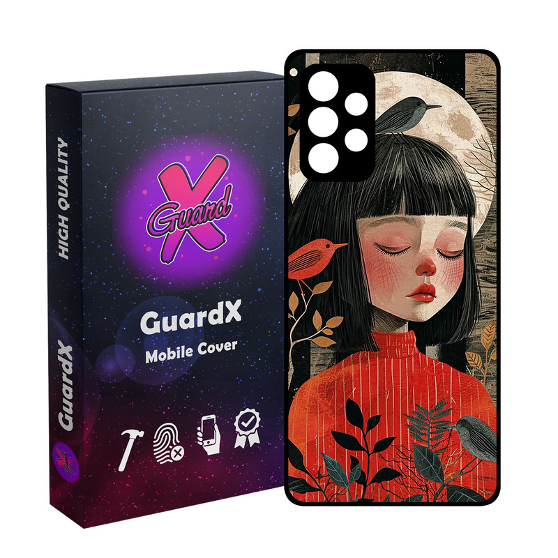 کاور گارد ایکس طرح Girl مدل Glass10784 مناسب برای گوشی موبایل سامسونگ Galaxy A33 5G