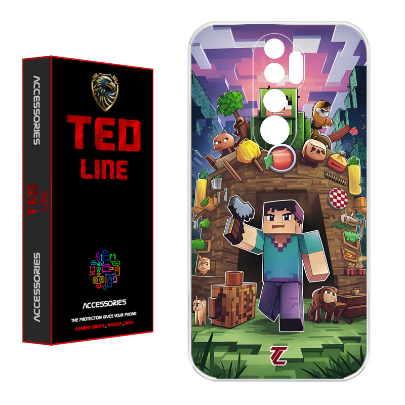 کاور تدلاین طرح ماینکرفت کد 1193 مناسب برای گوشی موبایل شیائومی Redmi Note 8 Pro